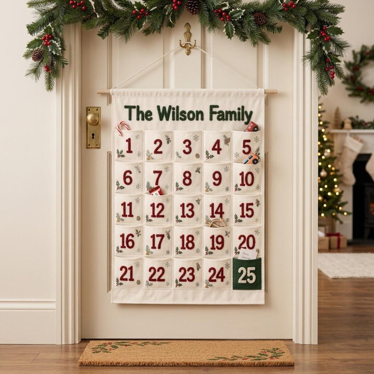 Personalized Advent Calendar for Kids - Custom Chenille Name Christmas Countdown Wall Hanging - Reusable Fabric Pocket Advent Calendar Gift 973795a8-dbc9-44e2-836e-bbef04a6837d-il_1588xN.8601954971_qa0e.jpg