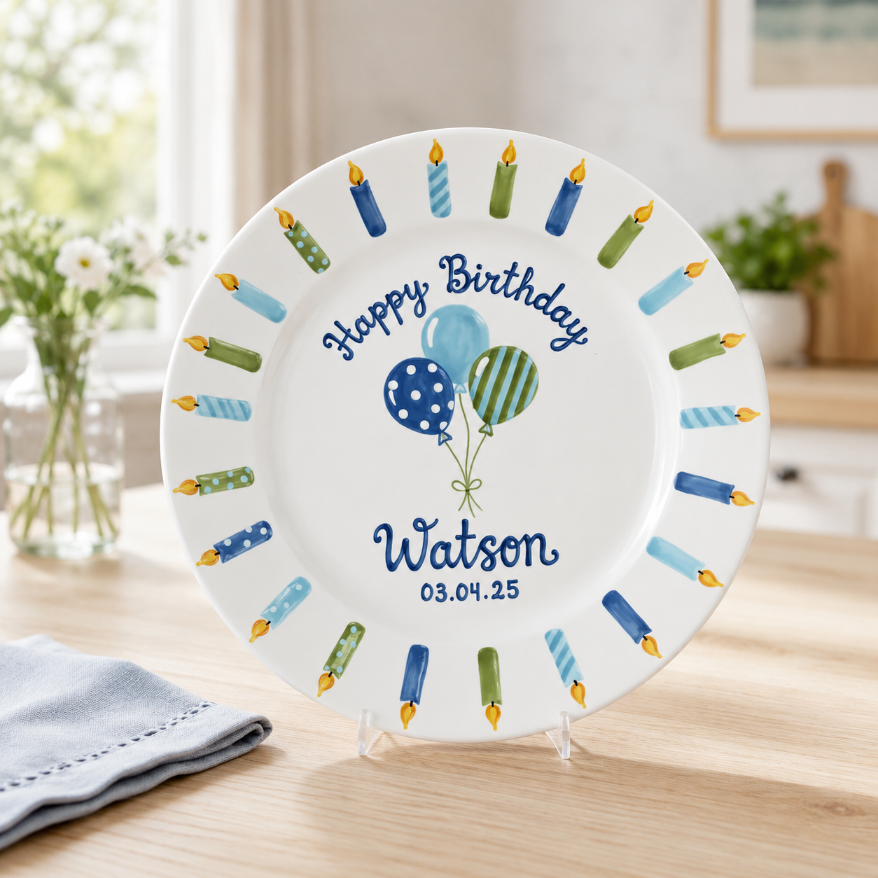 Custom Birthday Plate for Boy | Personalized Happy 1st Birthday Gift | Ceramic Painted Keepsake 974f039a-78b6-48ab-a7ca-78e2ab38a4a0-ae497151-b2fc-4570-966c-dad743d07245.png