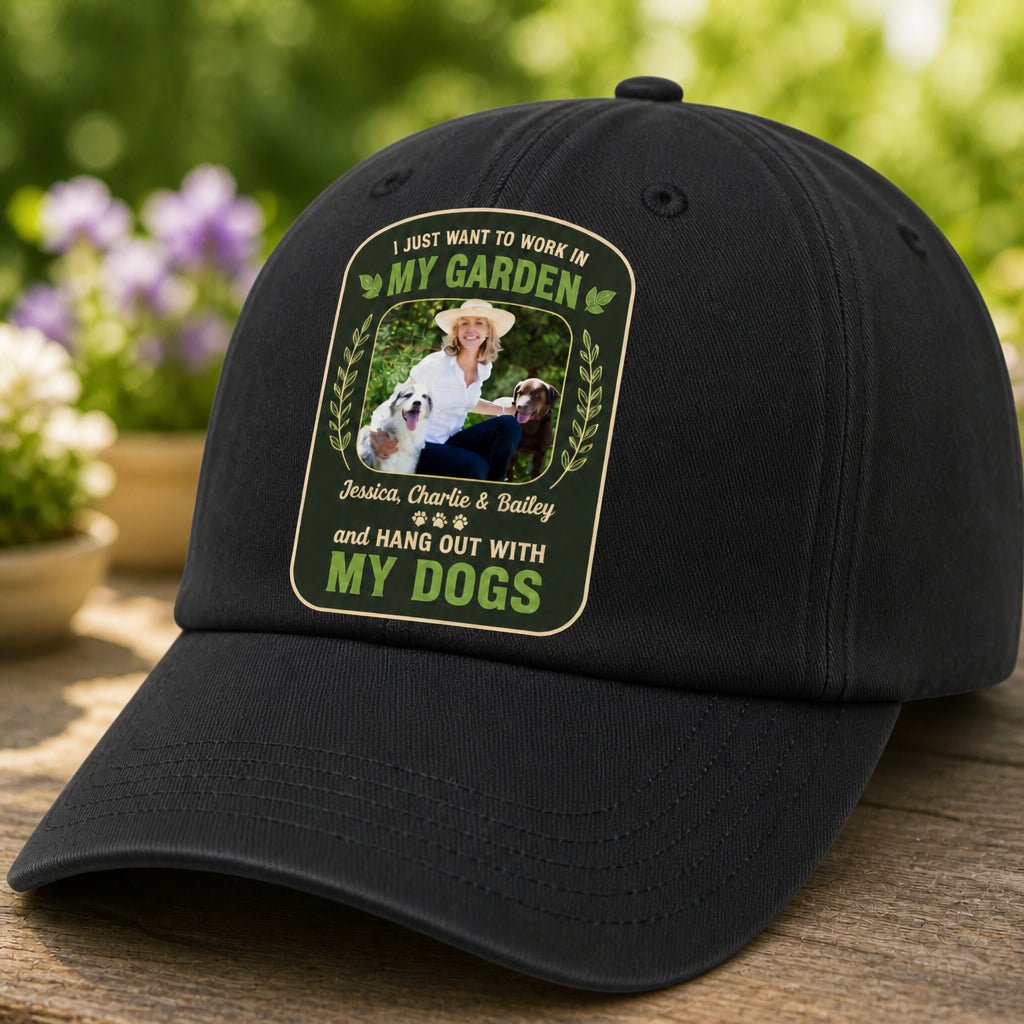 Garden + Dogs Photo Cap – Custom Photo & Names - Personalized Printed Cap 975cf260-4186-42cb-aa82-6ffc4faa2649.jpg