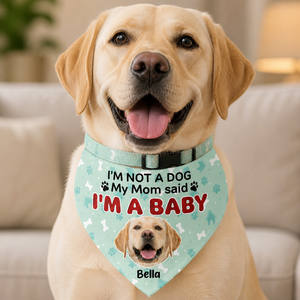 Dog Mom Baby Bandana – Photo + Name - Personalized Pet Bandana Collar With Adjustable Buckle 97610e98-bf09-4139-893b-1999bd39c816.png