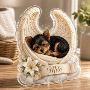 Angel Wings Pet Memorial Acrylic Plaque — Custom Photo Portrait & Name - Personalized Acrylic Custom shape Standing 1 layer (FS) 9793d69e-ae96-4bf1-aa9f-7b3eec686e09.jpg