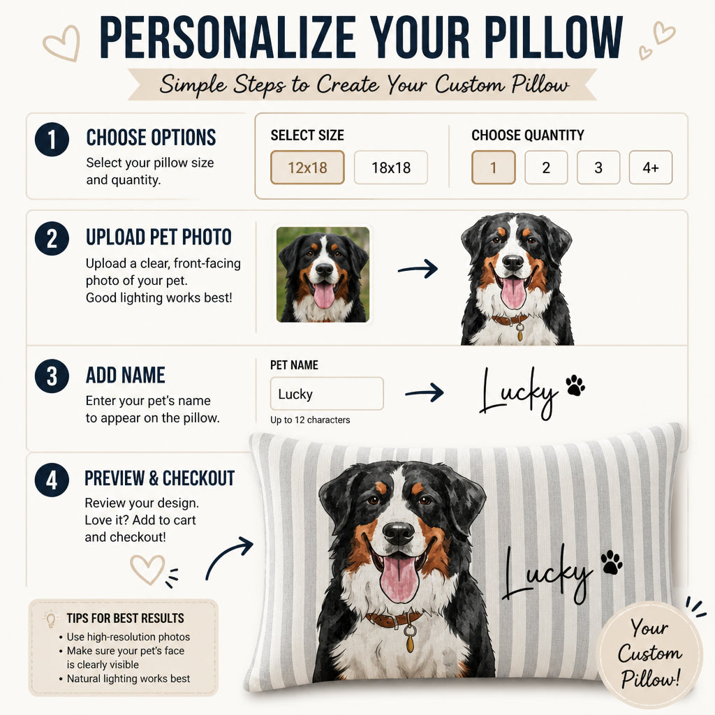 Custom Pet Portrait Name Pillow – Ribbon Badge Edition - Personalized Pillow 9794f03d-2412-4814-bf01-23c73969b8a9.jpg