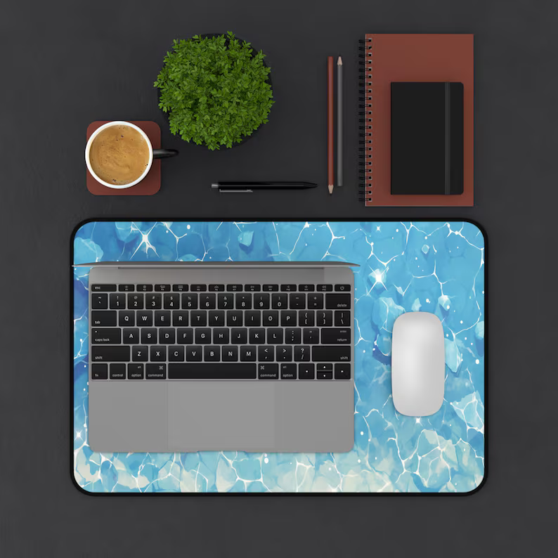 Kawaii Blue Water Desk Mat, Sparkly Ocean Mouse Pad, Cute Summer Aesthetic, Large Desk Pad for Gamers or Office 97a14dd2-d4a8-4007-a0c2-2fb9d28b8be5-b4_converted.png