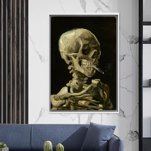 Smoking Canvas Gift, Van Gogh Wall Hanging, Large Canvas, Famous Canvas Print, Skeleton Smoking Canvas, Halloween Gift 97ad8bcb-3d67-4fcf-8ae2-2a7314646836-y2.png