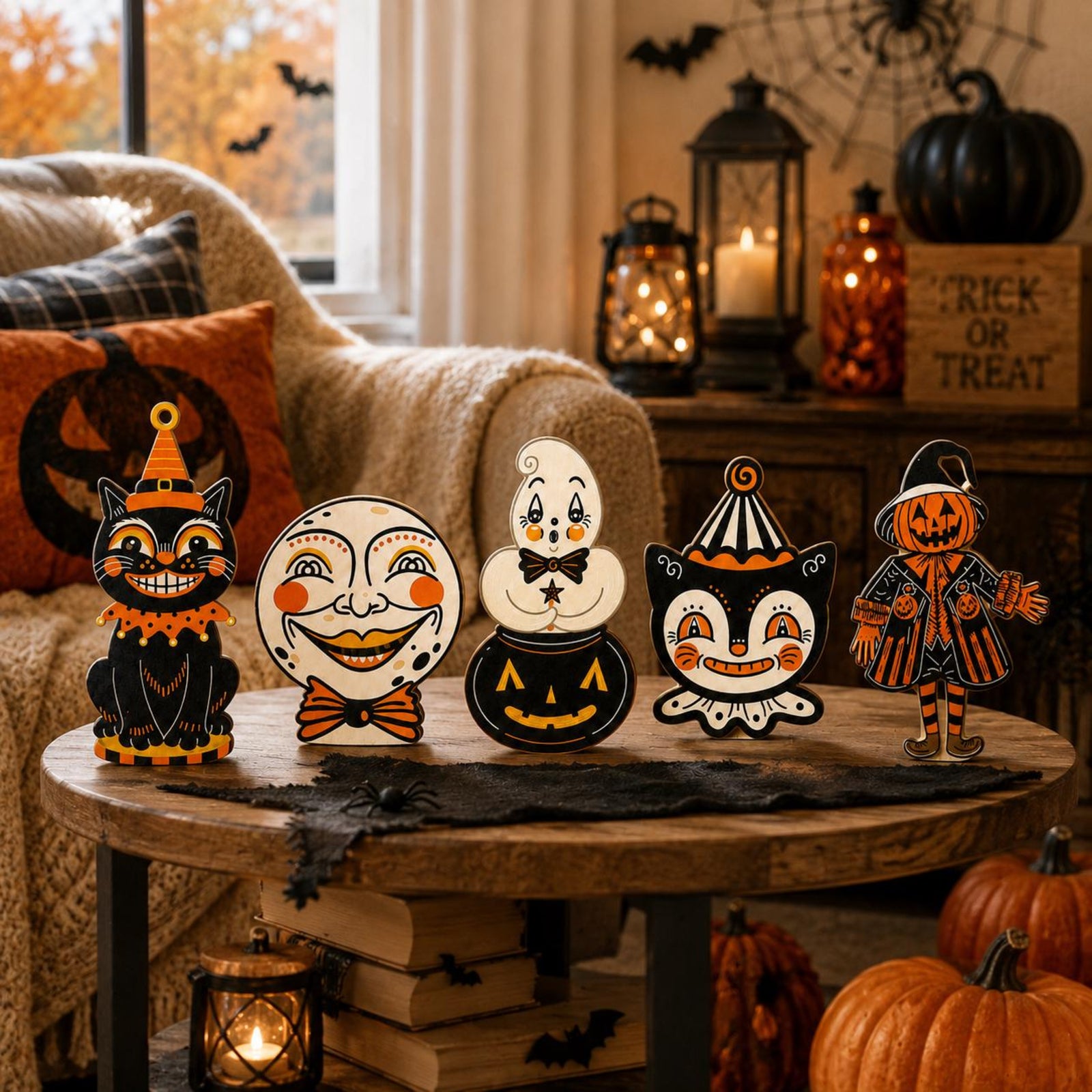 Vintage Halloween Wooden Block Decor Set, Retro Cat Ghost Pumpkin Moon Witch Shelf Sitters, Spooky Mantel Tiered Tray Display Decor 97b623bb-f2d4-478e-b3b4-57d135e4e34f-5.jpg