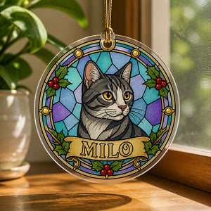 Stained-Glass Cat Name Ornament - Personalized Transparent Acrylic Ornament 97c39e4f-d584-458a-8765-4a427cc20985.jpg