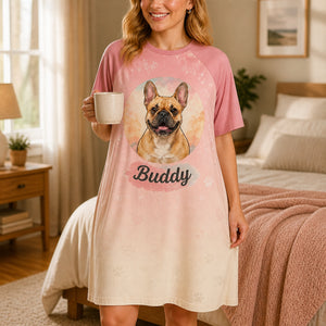Custom Pet Portrait Sleep Tee — Upload Photo + Pet Name - Personalized Sleep Tee 97c52338-6803-4254-9dd3-3a78b5d1df27.jpg