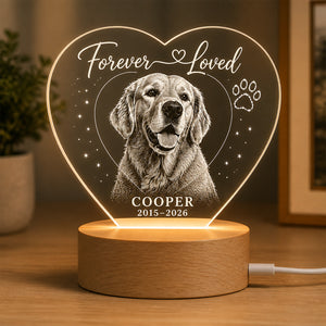 Pet Memorial LED Night Light — Forever Loved (Photo + Name + Years) - Personalized 3D LED Light Wooden Base 97d3a8bd-0e99-4707-8ae4-3dcf35e2506c.jpg
