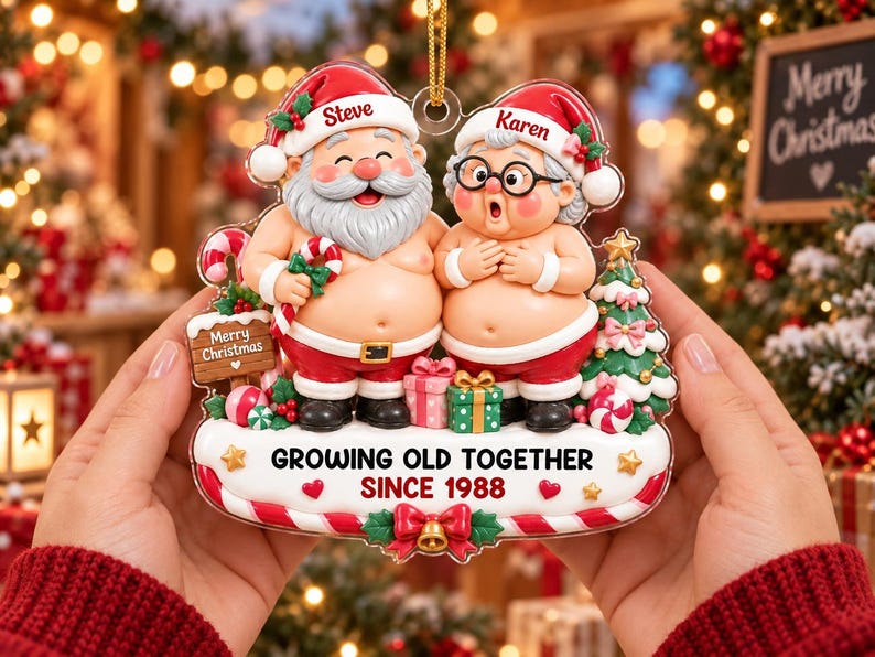 Personalized Acrylic Couple Christmas Ornament, Growing Old Together Ornament, Custom Names Unique Gift For Husband, Wife 97d41e9e-b16d-4edc-830b-7e9a33b14aed-bnm1.jpg