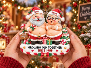 Personalized Acrylic Couple Christmas Ornament, Growing Old Together Ornament, Custom Names Unique Gift For Husband, Wife 97d41e9e-b16d-4edc-830b-7e9a33b14aed-bnm1.jpg