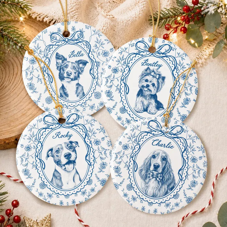 Custom Pet Portrait Ornament: Floral Dog Photo Christmas Ornament 2026, Pet Photo Christmas Decor, Dog Mom Gift, Dog Memorial Gift 97e647d2-9450-4024-bce1-88965ba7dd5f-gfgfg-12-.webp