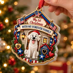 Merry Woofmas - Personalized Real 3D Raised Ornament 97fad655-ed67-4c6b-8c44-3dbe721271b2-4-7-.png
