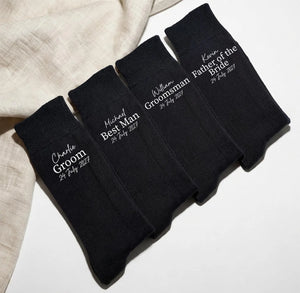 Personalised Wedding Socks for Groom, Best Man, Groomsmen | Custom Name & Date Socks | Wedding Party Gift UK 980229eb-bee2-437b-854c-0993aaffc348-dfsddddddddj-1-.webp