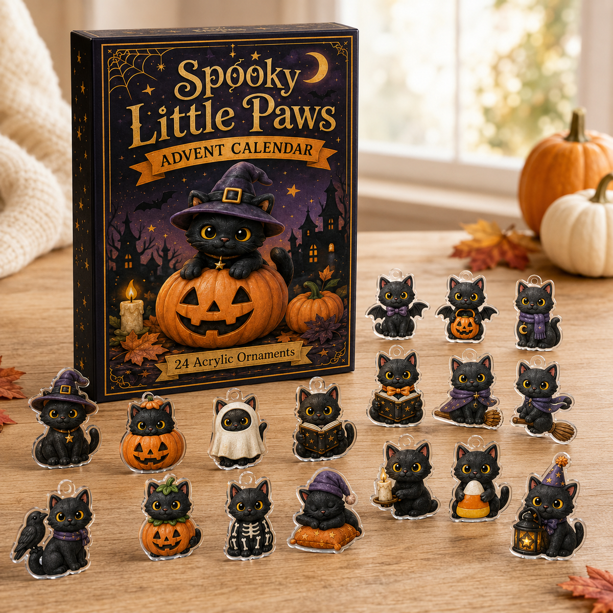 Spooky Little Paws Advent Calendar 2026 - 24 Day Spirits Countdown, Acrylic Charms Blind Box - Gift For Cat Lover 980e4f27-edf3-4e7e-b3e4-3c0492350fdb-banner-1.png