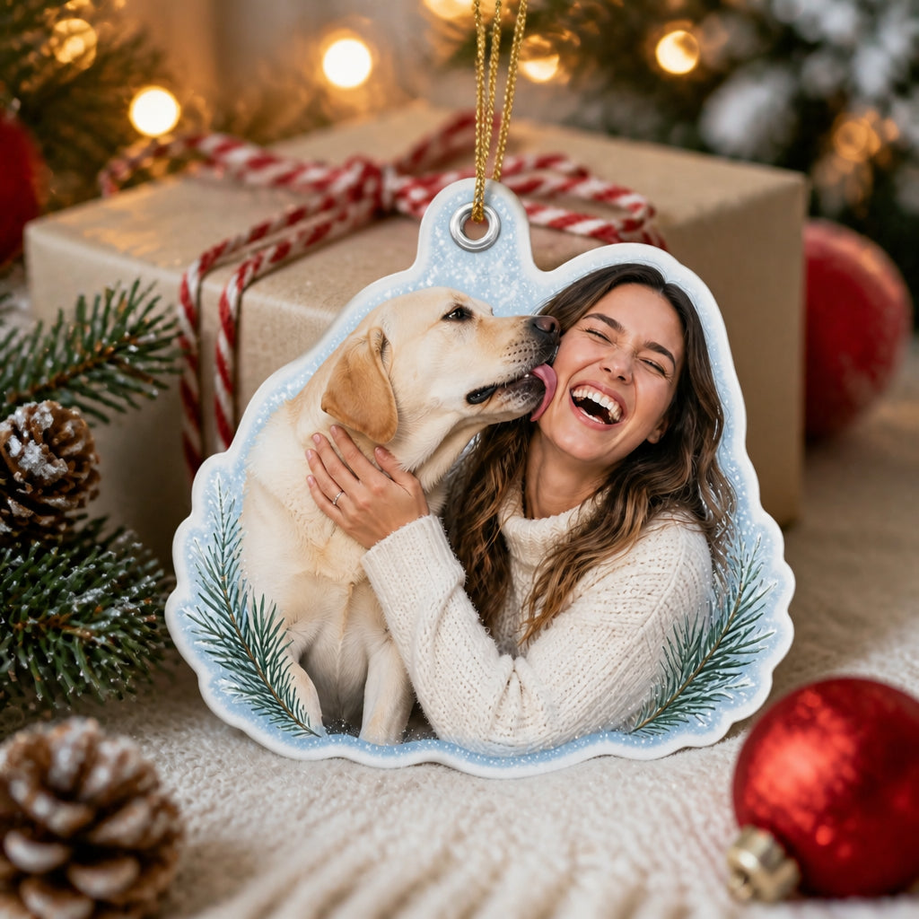 Custom Photo Cutout Ornament – Pet & Owner - Personalized Laser Cut Custom Shape Ornament 982644dc-08f2-47e6-9e34-03fecc2ef0e4.jpg
