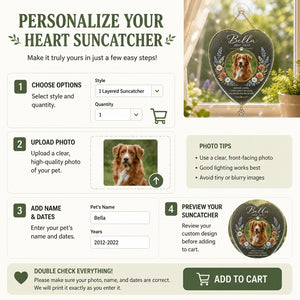 Personalized Pet Memorial Stone – Photo, Name & Years - Personalized 1 Layered Suncatcher with Charm 984e9e39-2276-44f4-84ab-78324216477f.jpg