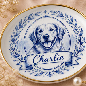 Custom Pet Cameo Jewelry Dish with Laurel Wreath - Personalized Jewelry Plate 986436e4-6ee0-410c-9170-34ce185d1d1d.jpg