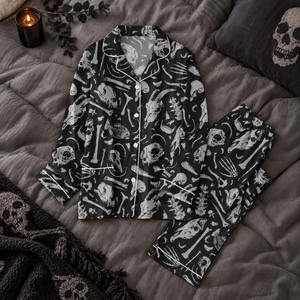 Gothic Bones Pajama Set, Skull & Skeleton Long Sleeve Pajamas, Spooky Family Matching PJs, Halloween Sleepwear, Gift For Gothic Lovers 987eaa6a-36af-461e-b4e8-5427e4edc048-u-y.png