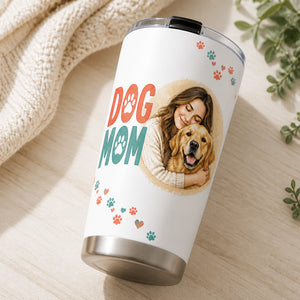 Dog Mom Custom Portrait Tumbler - Personalized Tumbler 9880367c-05d3-4dad-b23b-e7f9753c200d.jpg