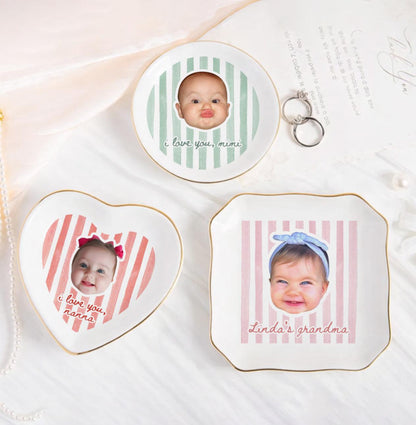 Personalized Baby Face Trinket Tray, Mothers Day Gift For Grandma, Grandma Gift from Grandkids, Nana Ring Dish, Birthday Gift For Grandma 988fc023-28ae-42d9-978f-22cb87fb5ac7-5.jpg