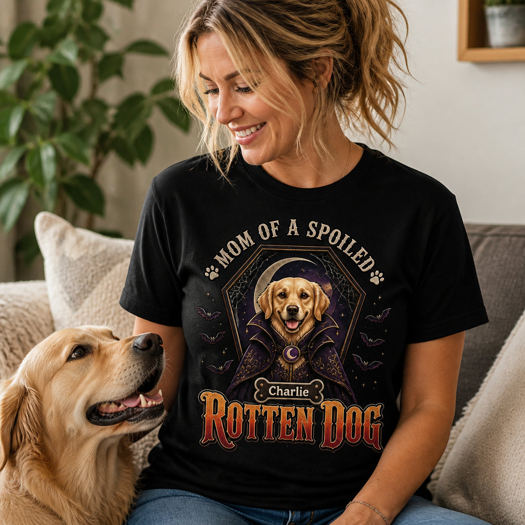 Mom of a Spoiled Rotten Dog – Custom Pet Portrait Tee - Personalized T-shirt 98a07b8a-d58a-413f-9e20-eed13d28eb5b.jpg