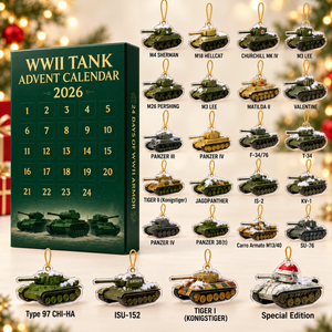 WWII Tank Advent Calendar 2026 – 24 Acrylic Tank Christmas Ornaments, Holiday Gift for Military History Lovers & Tank Enthusiasts 98a43cba-e22f-4d38-a815-c07e6bce53b9-L-ch-Advent-xe-t-ng-WWII-2026.png
