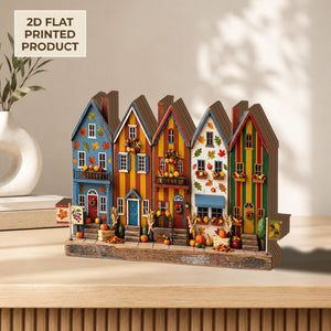 Autumn Village 2D FLAT Wooden Block Decor, Fall Harvest House Shelf Sitter, Pumpkin Season Village, Rustic Thanksgiving Mantel Decor 98a92e66-aaf7-4f8f-b11a-7f90cc23e59b-1.jpg