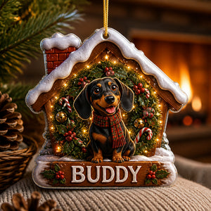Cozy Pup Wreath – Personalized Pet Name Ornament - Personalized Shape Ornament 98b2861e-8d5a-4588-8ddd-9e77434afbf9.jpg