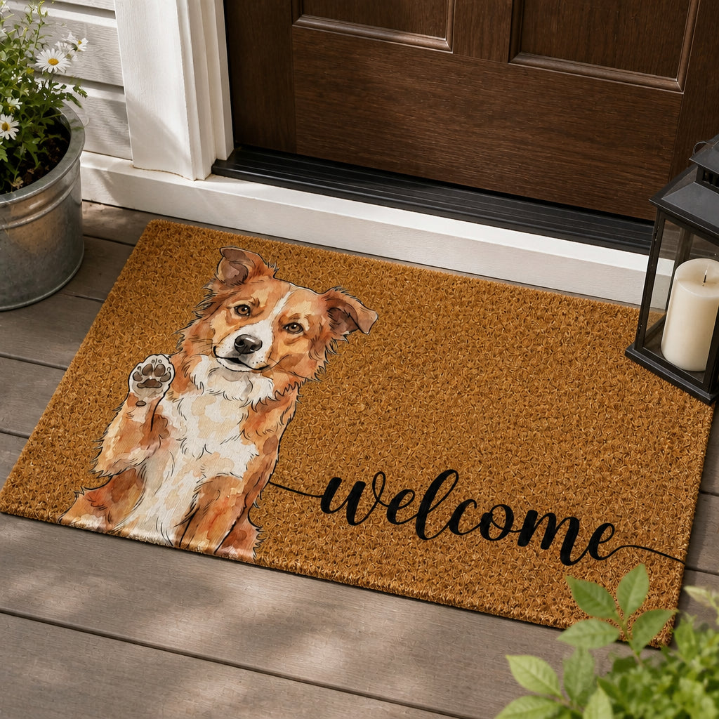 Custom Pet Portrait Welcome Doormat - Personalized Doormat 98b50cc7-180a-4e02-b211-c616c66a8fc7.jpg