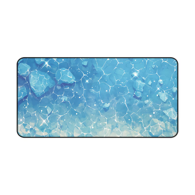 Kawaii Blue Water Desk Mat, Sparkly Ocean Mouse Pad, Cute Summer Aesthetic, Large Desk Pad for Gamers or Office 98bf4c12-ee2c-4256-a107-8a09342959ca-b6_converted.png