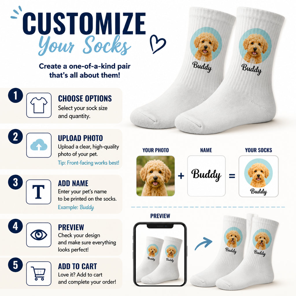 Custom Pet Portrait Name Crew Socks - Personalized Socks - All over printed 98ca9b3c-2770-4195-bae1-e642ee5aa63e.jpg