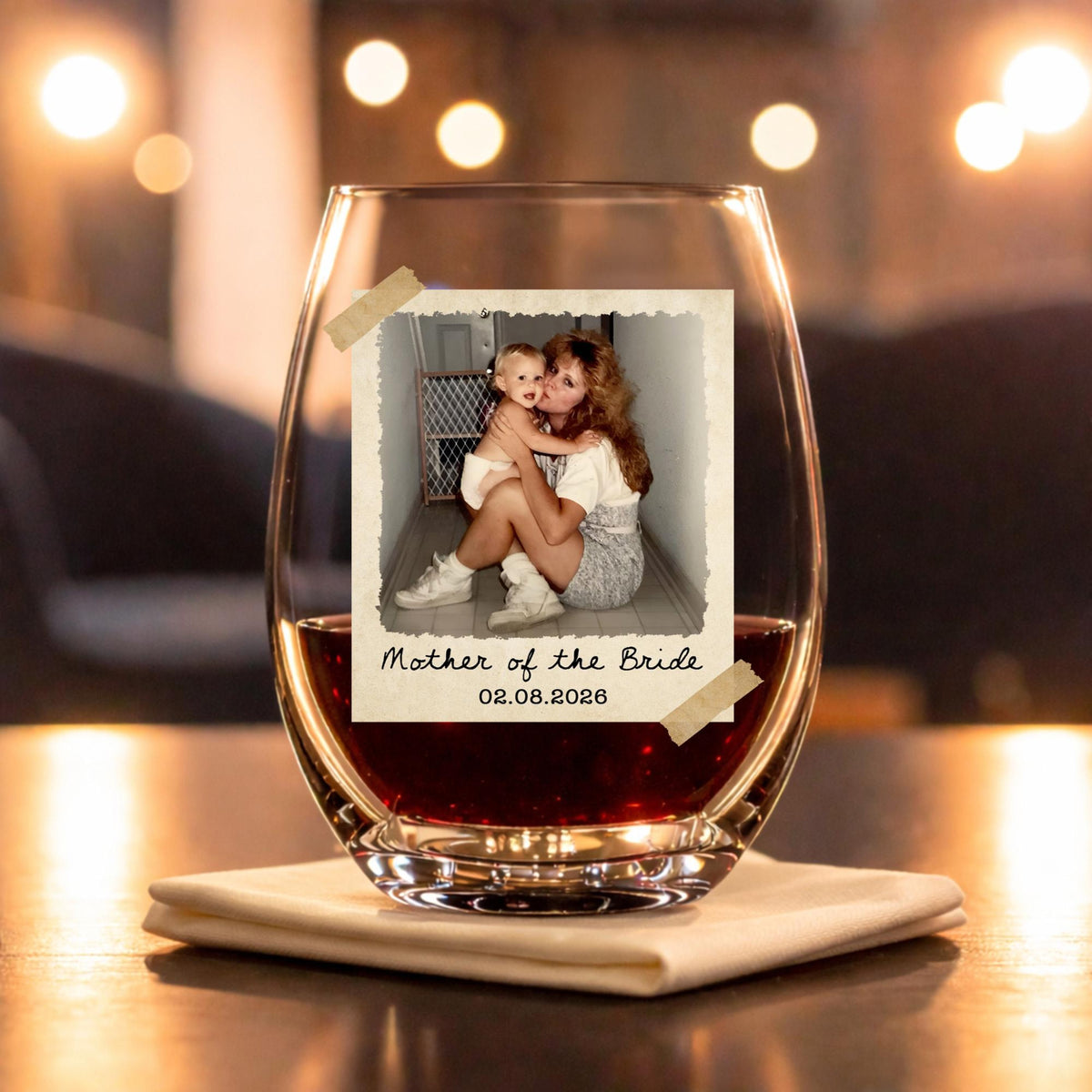 Custom Photo Mother of The Bride or Groom Gifts, Custom Picture Wine Glass Gift for MOB/MOG Wedding Favor Gift For Mom, Stemless Wine Glass 98ef112a-2fc9-4fc4-b26b-76db1c37cf39-2.jpg