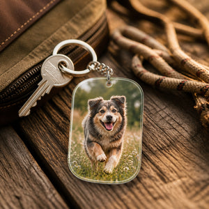 Pet Memorial Photo Keychain – You Left Paw Prints On My Heart - Personalized Acrylic Keychain 98f127c5-42a7-42ad-ae83-de796e087cd8.jpg