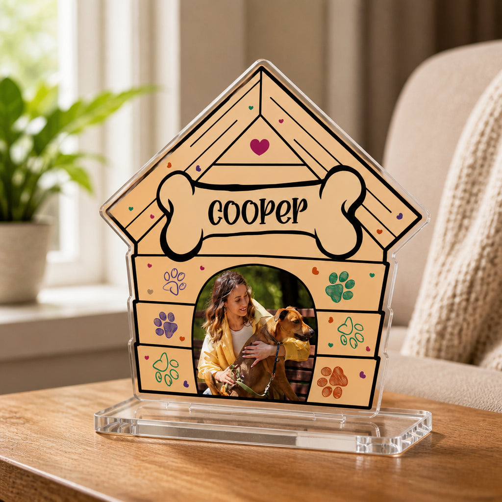 Pet Bone Acrylic Photo Plaque — Name + Photo - Personalized Acrylic Custom shape Standing 1 layer (FS) 996098fc-e1de-4541-9196-4c3328b3b074.jpg