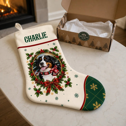 Custom Pet Photo And Name Christmas Gifts For Pet Lovers, Pet Owners - Personalized Stocking 997bb1f5-5822-4f20-8915-a6943e2375a5-6acdea2fcf6c5.jfif