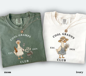 Comfort Colors Grandparents Matching Shirts: Silly Goose Club Tee, New Pregnancy Announcement Tshirt, First Time Grandparent Gift 998d2042-0432-4184-8e50-0361c93457b5-2.jpg