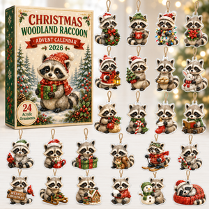 Christmas Woodland Raccoon Advent Calendar 2026 - 24-Day Festive Countdown, Acrylic Charms Blind Box - Gift For Woodland Lovers, Family & Friends 998e47c4-833d-48fa-9aeb-2694e8fd5975-racoon-box-charms.png