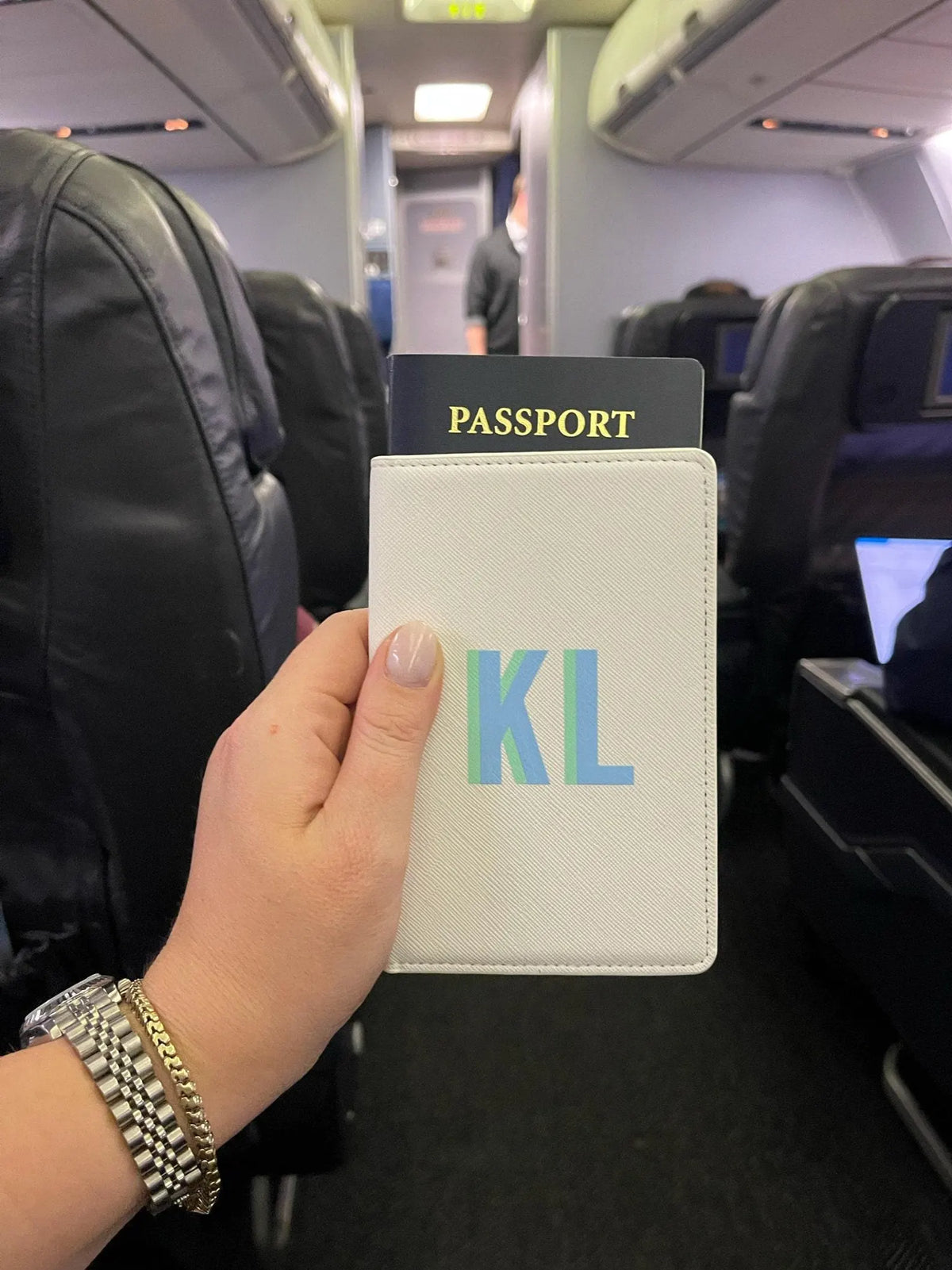 Shadow Monogram Passport Holder // Monogrammed Passport Cover, Personalized Leather Passport Holder, Honeymoon Travel Gift, Passport Wallet 99935376-534f-47fe-b180-94555485e42f-il_1588xN.7643626070_f7lz.webp