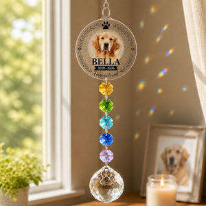 Custom Pet Memorial Suncatcher with Charm – Photo, Name & Dates - Personalized 1 Layered Suncatcher with Charm 99a63c2b-f793-47e1-9281-76efe93ce574.jpg