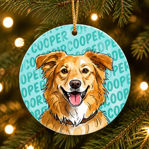 Custom Pet Portrait Ornament – Watercolor Wreath - Personalized Aluminum Ornament 99b0d6ca-79da-4b94-8c5a-09c2b8b30276.png