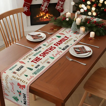 Personalized Family Name Word Christmas Theme Table Runner, Christmas Carpet Runner, Holiday Decoration Gift, Custom Family Christmas Gift 99be6c79-89c6-42a9-a533-8ade32631eb4-dfgdf-7-.webp