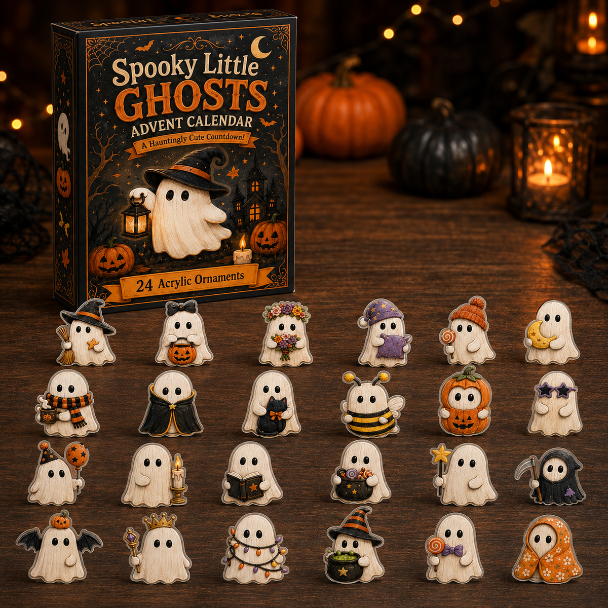 Spooky Little Ghosts Advent Calendar 2026 - 24 Day Spirits Countdown, Acrylic Charms Blind Box - Gift For Halloween Lovers 99c11424-f65b-4116-abd6-e8f93d8b3037-box-charm.png