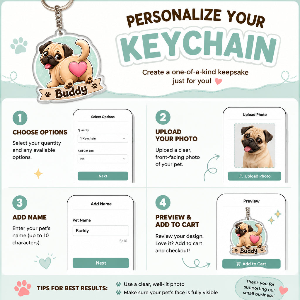 Chibi Pup Booty Acrylic Keychain – Upload Your Pet + Name - Personalized Acrylic Keychain 99dc7fcf-2aa9-464b-a043-6696405ca472.jpg