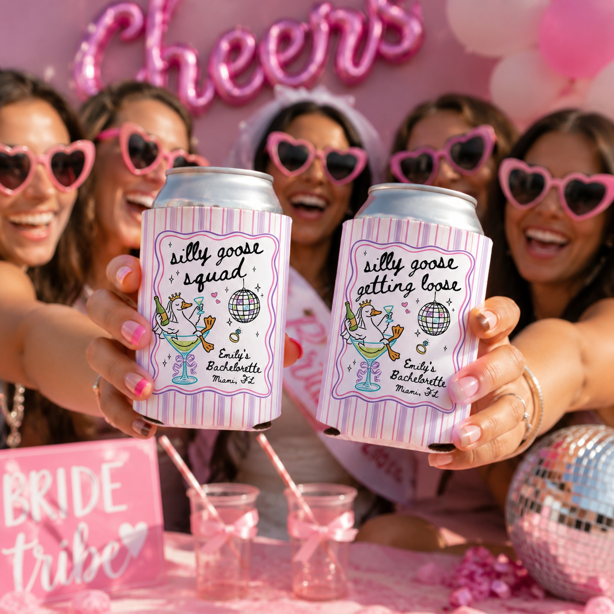 Personalized Silly Goose Bachelorette Can Cooler: Bridal Party Gift, Bachelorette Party Favors 99e42a49-b805-46da-9c20-50963457d60e-4.png