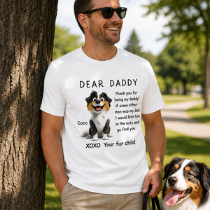 Dear Daddy Dog Dad Photo-Illustration Tee - Personalized T-shirt 99f0f9e9-71ed-45ce-a11b-253ce1eb3f1f.jpg