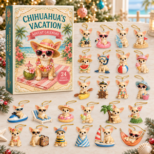 Chihuahua Beach Vacation Advent Calendar 2026 - 24-Day Festive Countdown, Acrylic Charms Blind Box - Gift For Dog Lovers 99f883fa-532e-4572-87a4-07c16e8ee2a6-chihuahua-box-charms.png