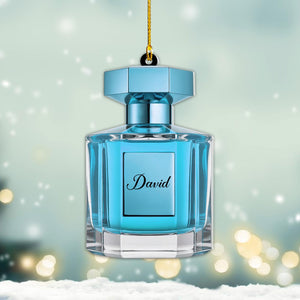 Personalized Perfume Bottle Flat 2D Ornament, Christmas Decoration, Custom Acrylic Ornament