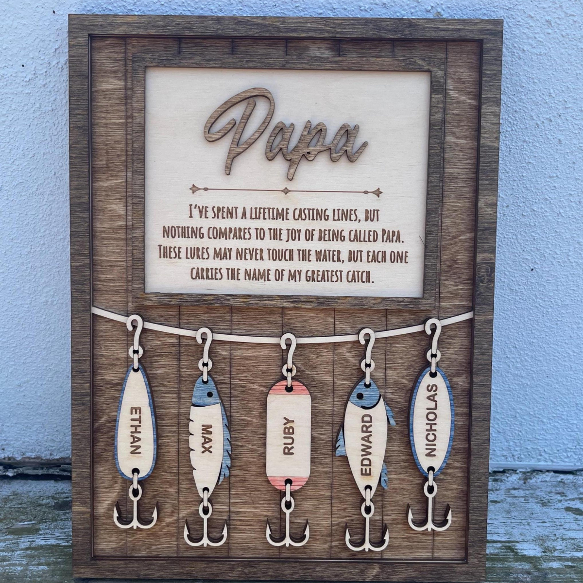 Fishing Dad Gift, Fisherman Gifts, Fishing Grandpa Gift, Father's Day Gift for Dad, Father's Day Personalized gift, Fishing Lures for Dad