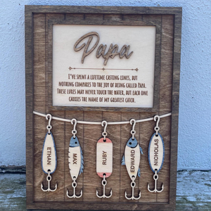 Fishing Dad Gift, Fisherman Gifts, Fishing Grandpa Gift, Father's Day Gift for Dad, Father's Day Personalized gift, Fishing Lures for Dad