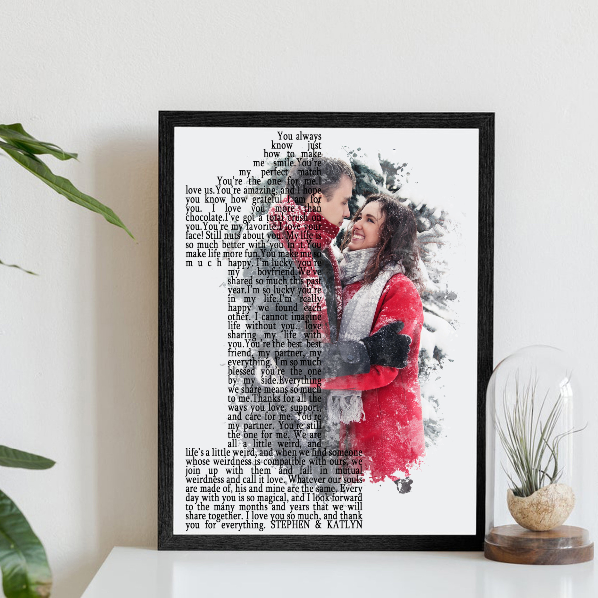 Personalize 1st Anniversary Gift for Boyfriend, 1 Year Anniversary Gift for Husband, First Year Together, Unique First Year Anniversary Gift